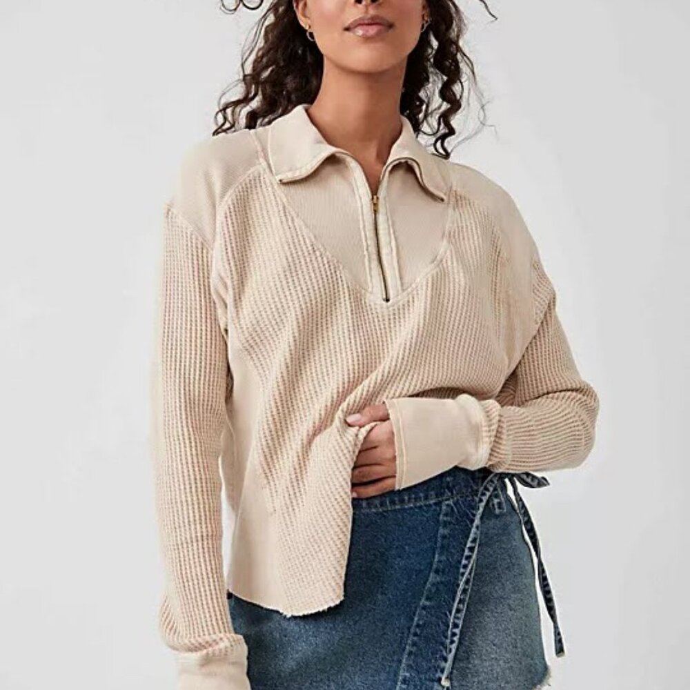 Free People Ashton Zip Thermal NWT